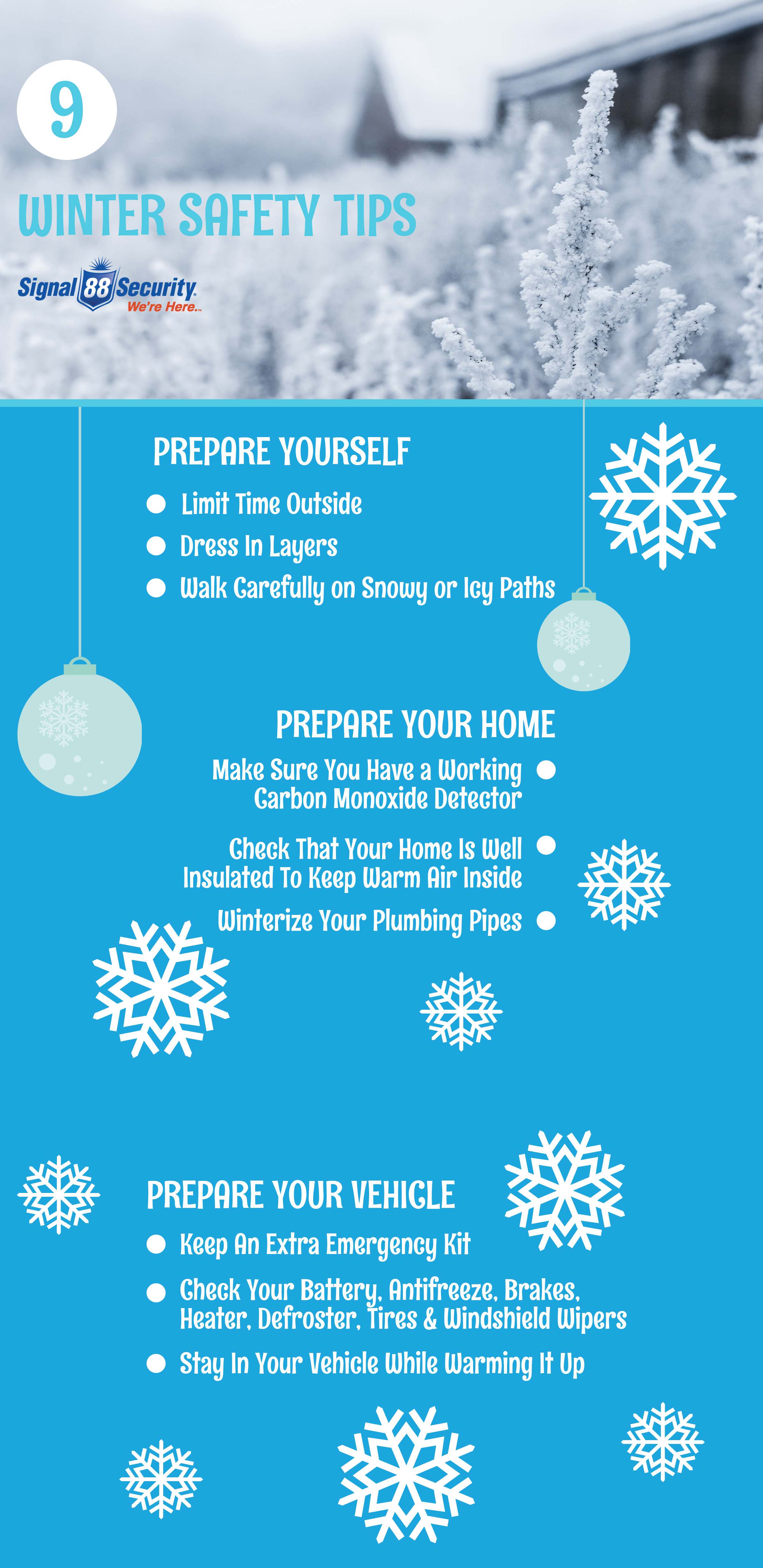 Winter Safety Tips Printable 3142